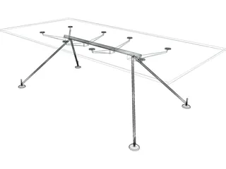 Table Norman Foster 3D Model preview