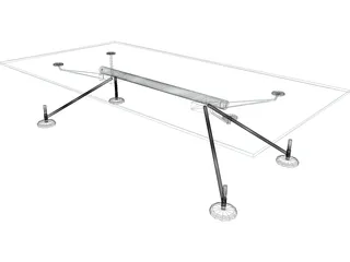 Table Norman Foster Low 3D Model preview