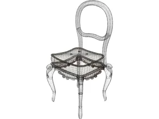 Chair Antique 3D Model preview