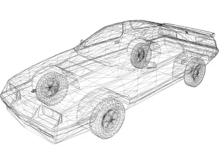 Plymouth Laser (1984) 3D Model preview