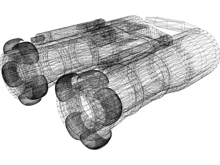 Binocular 3D Model preview
