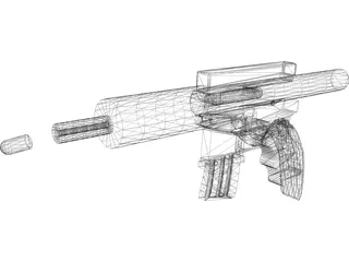 Assault Rifle 3D Model preview