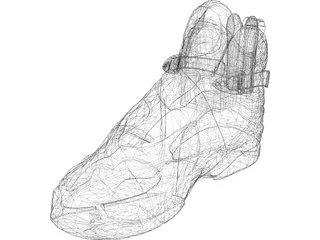 Shoe Men High Top 3D Model preview