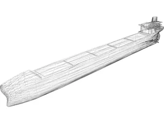 Oil Tanker 3D Model preview