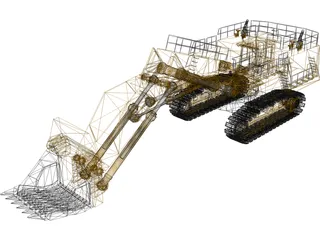Hitachi EX5500 Dig Machine 3D Model preview
