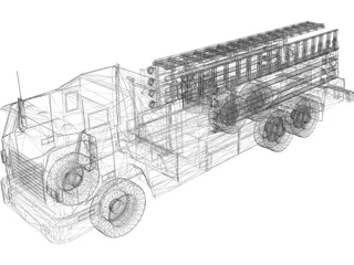 Firetruck 3D Model preview