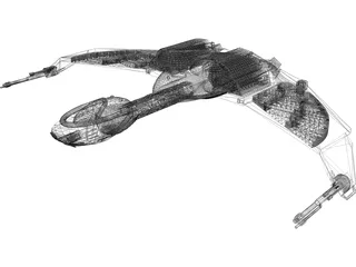 Star Trek Klingon Ship 3D Model preview
