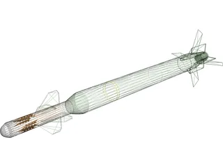 Bunker Buster GBU-28 3D Model preview