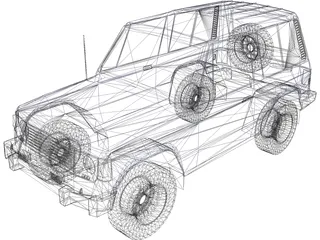 Mitsubishi Pajero (1988) 3D Model preview