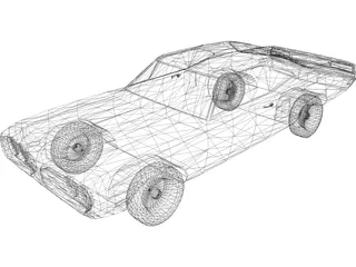 Dodge Coronet (1970) 3D Model preview
