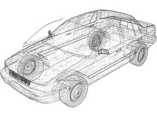 Mitsubishi Mirage (1990) 3D Model preview