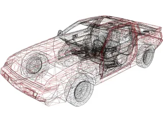 Mitsubishi Conquest (1988) 3D Model preview