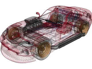 Dodge Viper [Supercharged] 3D Model preview
