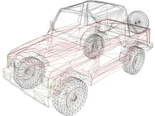 Suzuki Samurai (1988) 3D Model preview