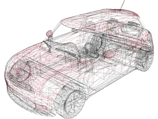 Mini Cooper S (2002) 3D Model preview