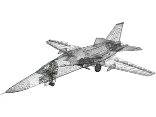 F-111 General Dynamics 3D Model preview