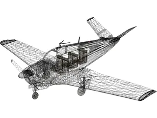 Beechcraft V35 Bonanza 3D Model preview