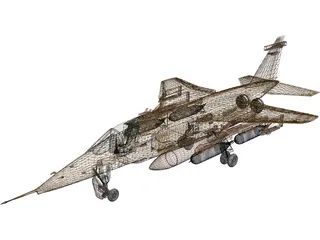 BA Jaguar GR1 3D Model preview