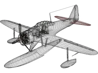 A6M2 N Type 2 Rufe 3D Model preview