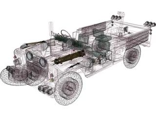 Land Rover Pink Panther 3D Model preview