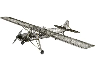 Fieseler Fi 156C Storch 3D Model preview
