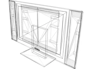 Plasma TV 3D Model preview