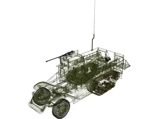 M3A Halftruck 3D Model preview