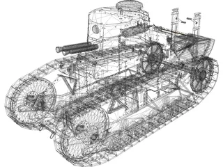 Fiat FT 3000 3D Model preview
