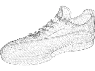 Shoe Sneaker 3D Model preview