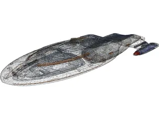Star Trek Voyager 3D Model preview