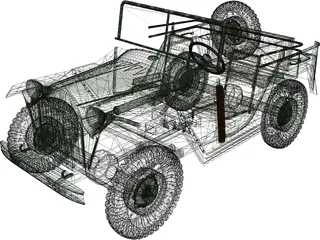GAZ 67B 3D Model preview