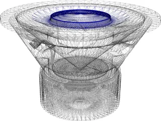 Speaker (Single Voice Coils Subwoofer) 3D Model preview