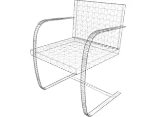 Chair Brno Modern 3D Model preview