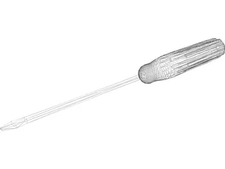 Screwdriver Plane 3D Model preview