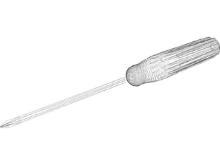 Screwdriver Cross 3D Model preview