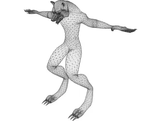 Werewolf 3D Model preview