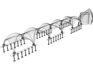 Temple 3D Model preview