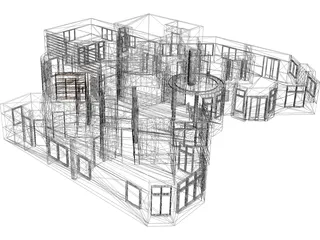 House Large 3D Model preview