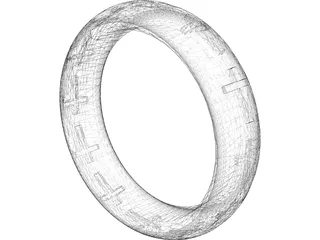 Cross Ring 3D Model preview