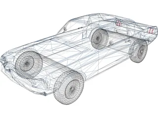 Ford Mustang (1967) 3D Model preview
