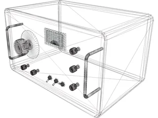 Radio Fifties 3D Model preview