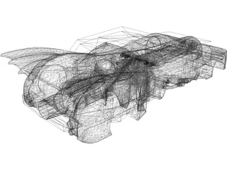 Batmobile (1989) 3D Model preview