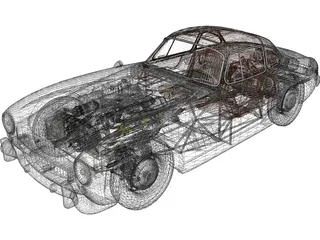 Mercedes-Benz 300 SL Gullwing (1950) 3D Model preview