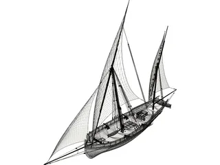 Sail Dock San Juan 3D Model preview