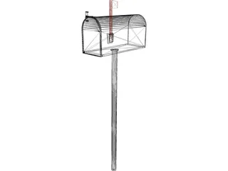 Mail Box USA 3D Model preview