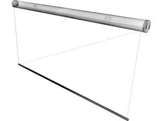 Projector Screen 3D Model preview