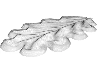 Oak Blade 3D Model preview