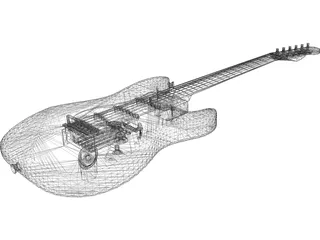 Fender SRV Strat 3D Model preview