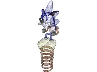 Sonic The Hedgehog 3D Model preview
