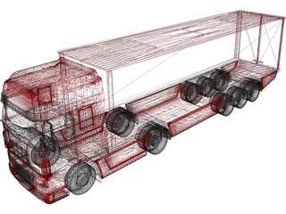 DAF Truck 3D Model preview